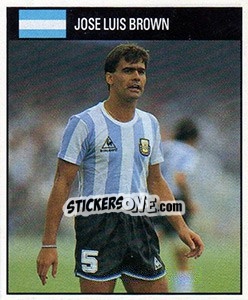 Cromo Jose Luis Brown - World Cup 1990 - Orbis