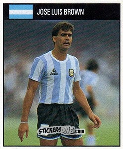 Sticker Jose Luis Brown - World Cup 1990 n. 4 - Orbis