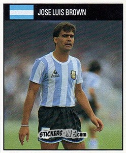 Cromo Jose Luis Brown - World Cup 1990 - Orbis