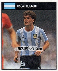 Cromo Oscar Ruggeri - World Cup 1990 - Orbis