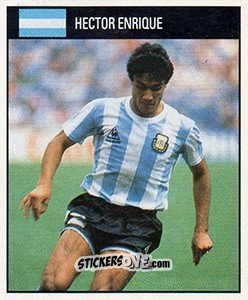 Figurina Hector Enrique - World Cup 1990 n. 6 - Orbis