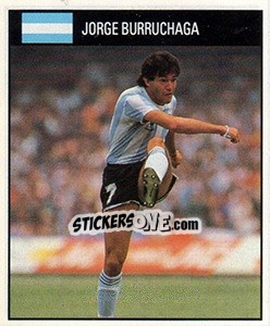 Sticker Jorge Burruchaga - World Cup 1990 - Orbis
