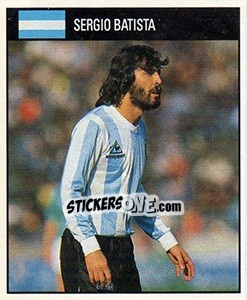 Cromo Sergio Batista - World Cup 1990 - Orbis