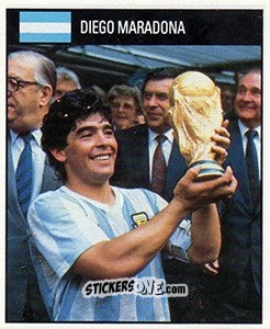 Sticker Diego Maradona - World Cup 1990 n. 11 - Orbis