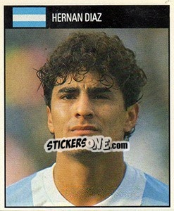 Cromo Hernan Diaz - World Cup 1990 - Orbis