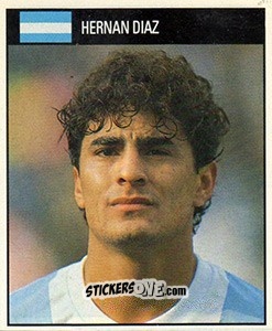 Sticker Hernan Diaz - World Cup 1990 n. 14 - Orbis