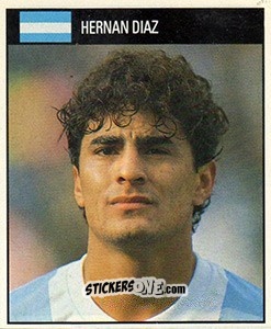 Sticker Hernan Diaz - World Cup 1990 - Orbis