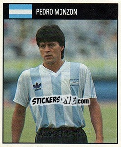 Cromo Pedro Monzon - World Cup 1990 - Orbis