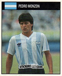 Figurina Pedro Monzon - World Cup 1990 n. 15 - Orbis