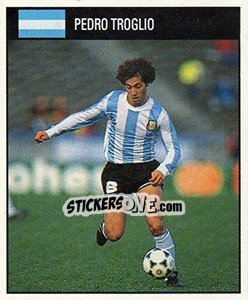 Cromo Pedro Troglio - World Cup 1990 - Orbis