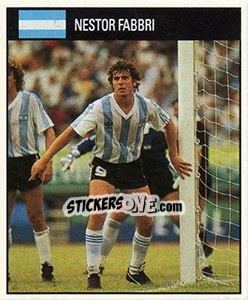 Cromo Nestor Fabbri - World Cup 1990 - Orbis