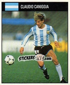 Sticker Claudio Canniggia - World Cup 1990 - Orbis