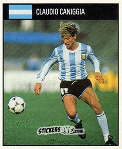 Sticker Claudio Canniggia - World Cup 1990 - Orbis