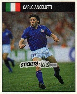 Sticker Carlo Ancelotti - World Cup 1990 - Orbis