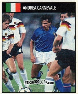 Figurina Andrea Carnevale - World Cup 1990 - Orbis