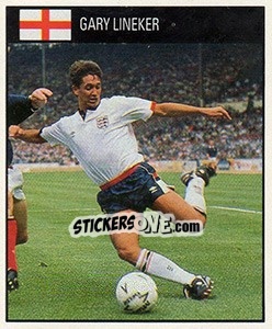 Sticker Gary Lineker - World Cup 1990 - Orbis