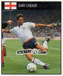 Sticker Gary Lineker - World Cup 1990 n. 53 - Orbis