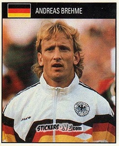 Sticker Andreas Brehme - World Cup 1990 n. 71 - Orbis