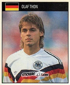 Cromo Olaf Thon - World Cup 1990 - Orbis