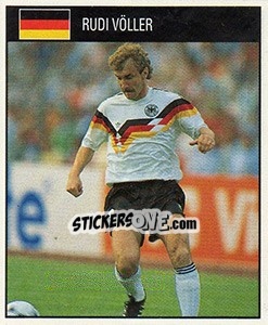 Sticker Rudi Völler - World Cup 1990 - Orbis