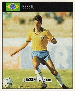 Cromo Bebeto - World Cup 1990 - Orbis