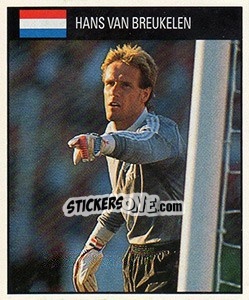 Sticker Hans Van Breukelen - World Cup 1990 - Orbis