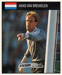 Sticker Hans Van Breukelen - World Cup 1990 - Orbis