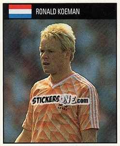 Cromo Ronald Koeman - World Cup 1990 - Orbis