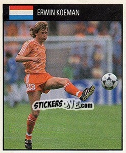 Sticker Erwin Koeman - World Cup 1990 - Orbis