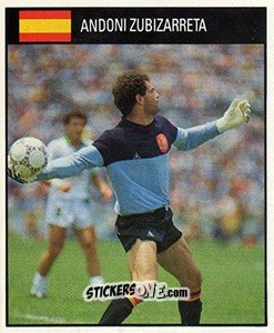 Sticker Andoni Zubizarreta - World Cup 1990 n. 148 - Orbis
