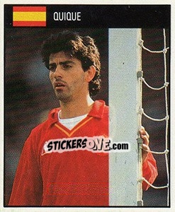 Sticker Quique - World Cup 1990 - Orbis