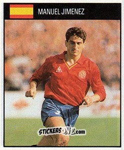 Cromo Manuel Jimenez - World Cup 1990 - Orbis