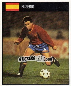 Sticker Eusebio - World Cup 1990 - Orbis