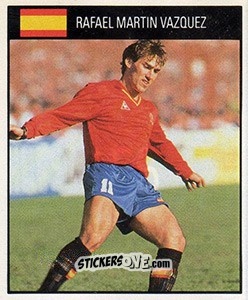 Figurina Rafael Martin Vazquez - World Cup 1990 n. 156 - Orbis