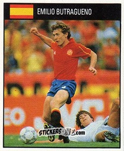 Figurina Emilio Butragueno - World Cup 1990 n. 157 - Orbis