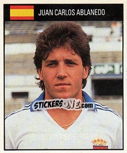 Cromo Juan Carlos Ablanedo - World Cup 1990 - Orbis