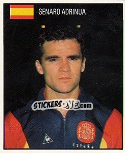 Sticker Genaro Adrinua - World Cup 1990 - Orbis