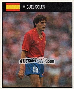 Sticker Miguel Soler - World Cup 1990 - Orbis