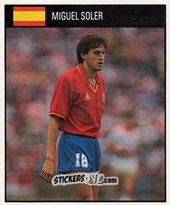 Figurina Miguel Soler - World Cup 1990 - Orbis