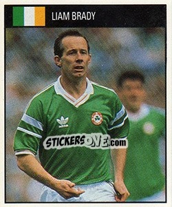 Sticker Liam Brady - World Cup 1990 - Orbis