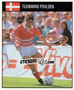 Sticker Flemming Povlsen - World Cup 1990 - Orbis