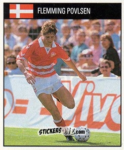 Sticker Flemming Povlsen - World Cup 1990 n. 199 - Orbis