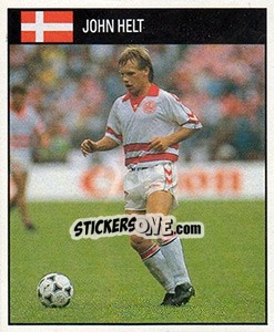 Cromo John Helt - World Cup 1990 - Orbis
