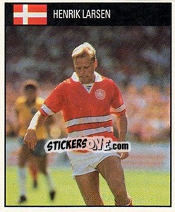Sticker Henrik Larsen - World Cup 1990 - Orbis