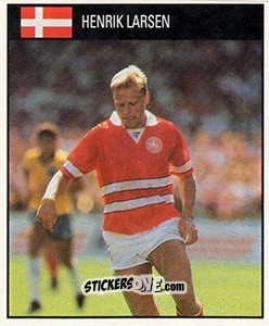 Sticker Henrik Larsen - World Cup 1990 - Orbis