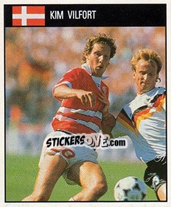 Cromo Kim Vilfort - World Cup 1990 - Orbis