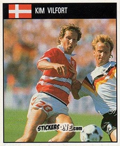 Sticker Kim Vilfort - World Cup 1990 - Orbis