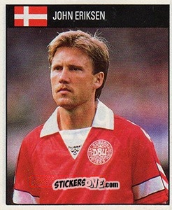 Sticker John Eriksen - World Cup 1990 - Orbis