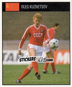 Sticker Oleg Kuznetsov - World Cup 1990 - Orbis