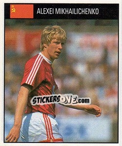 Sticker Aleksei Mikhailichenko - World Cup 1990 - Orbis